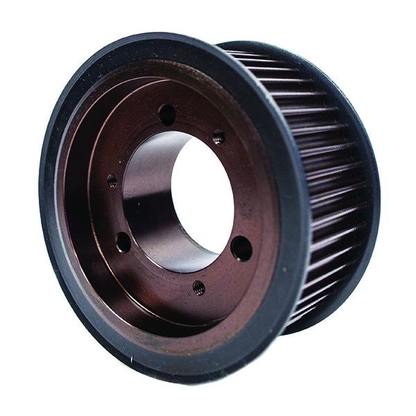 QD48-8M-50, Timing Pulley, Cast Iron, Black Oxide,